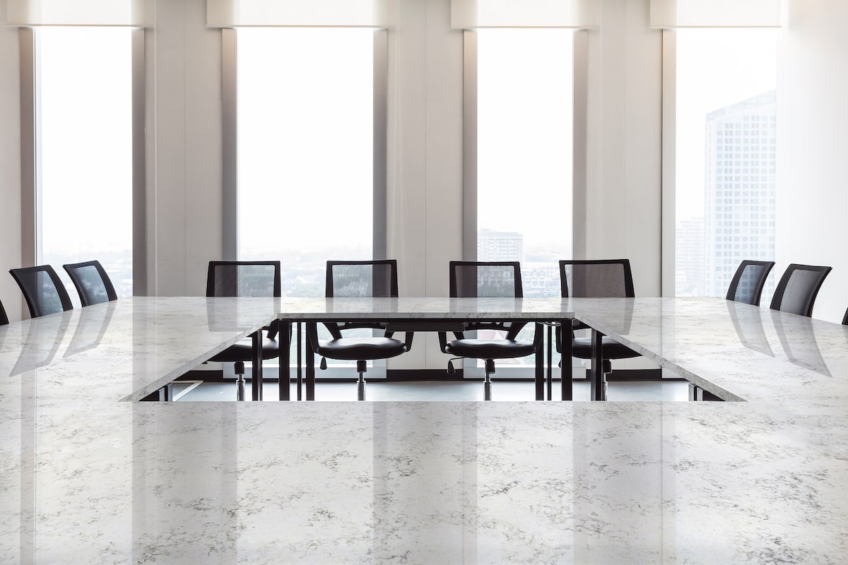 quartz boardroom table